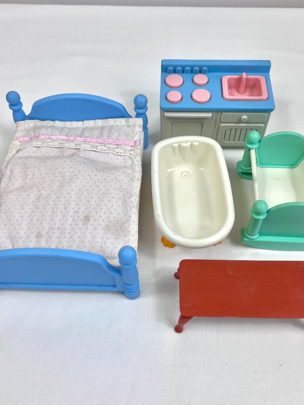 Vintage Little Tikes 90s Dollhouse Furniture Lot Of 5 Pieces